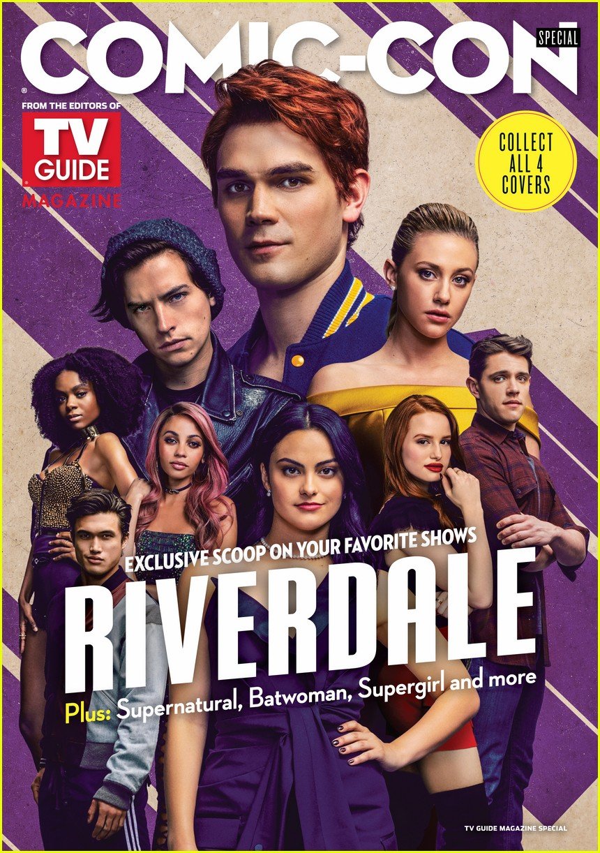 riverdale cast cover special comic con issue of tv guide magazine 01