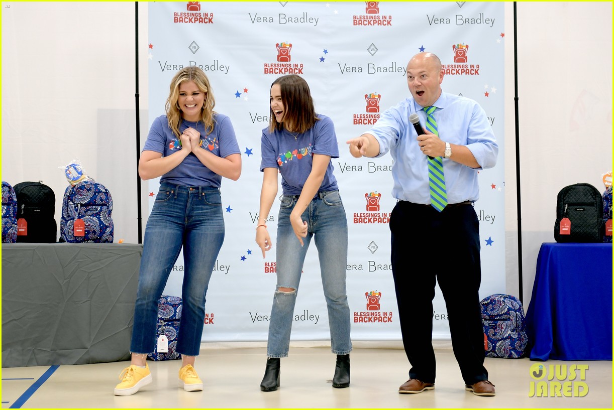 bailee madison lauren alaina help distribute backpackswith blessings in a backpack 10