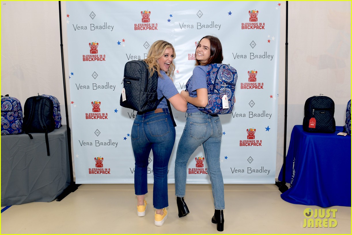 bailee madison lauren alaina help distribute backpackswith blessings in a backpack 14