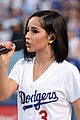 becky g sings national anthem at dodgers game 02