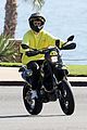 justin bieber has some motorcycle trouble on the freeway 05