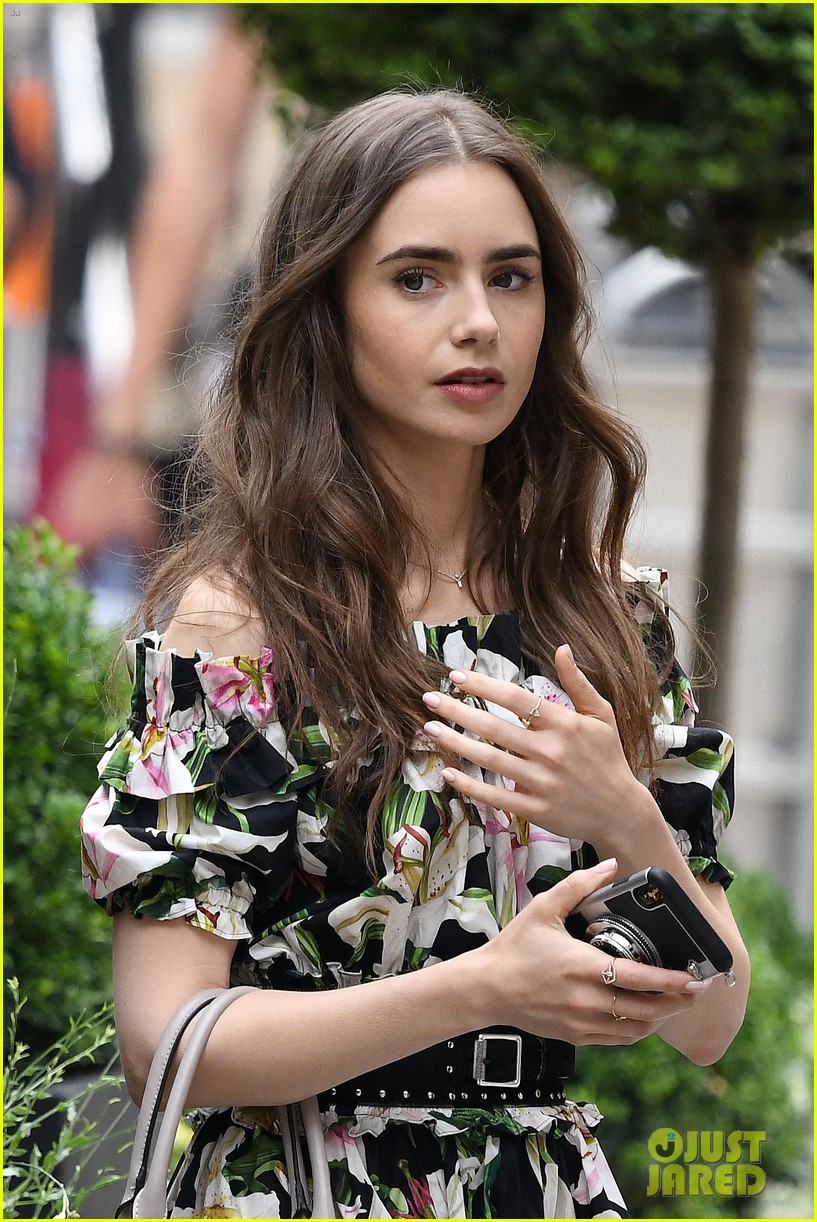 lily collins new looks emily paris filming 02