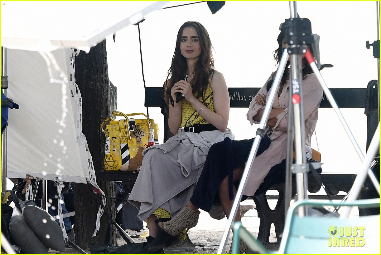 lily collins starts filming emily in paris france 02
