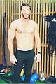 liam hemsworth goes shirtless bares six pack while working out with chris hemsworth 05