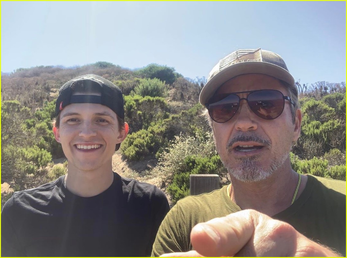 tom holland hiking with robert downey jr 01
