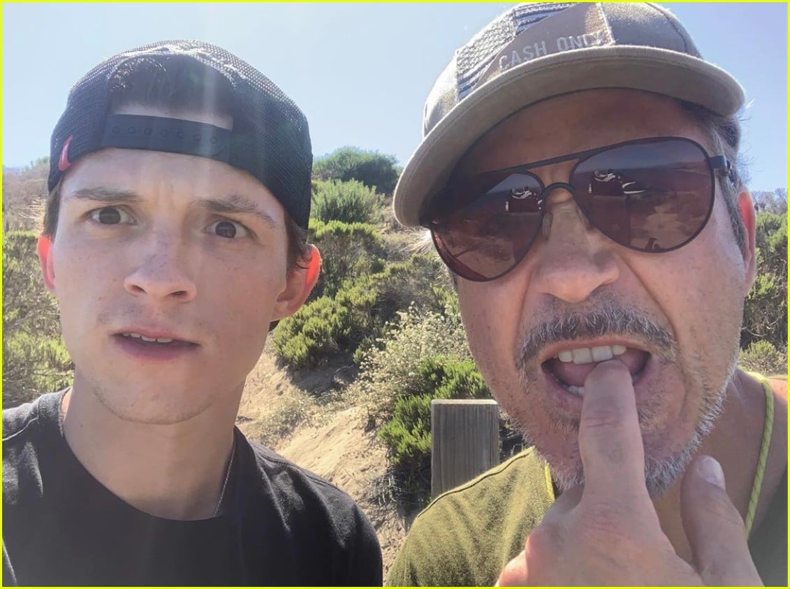tom holland hiking with robert downey jr 02