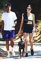 kendall jenner bares toned midriff on a hike with friends 01