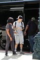 justin bieber wears all gray with crocs while running errands 05