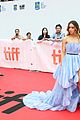 chloe bennet stuns in flowing blue gown at abominable tiff premiere 09