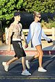justin bieber shows off tattoos on shirtless hike with hailey 03