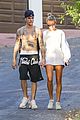 justin bieber shows off tattoos on shirtless hike with hailey 04