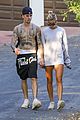 justin bieber shows off tattoos on shirtless hike with hailey 08