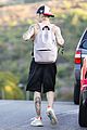 justin bieber shows off tattoos on shirtless hike with hailey 11