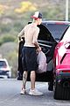 justin bieber shows off tattoos on shirtless hike with hailey 21