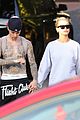 justin bieber shows off tattoos on shirtless hike with hailey 23