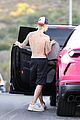 justin bieber shows off tattoos on shirtless hike with hailey 24