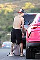 justin bieber shows off tattoos on shirtless hike with hailey 27
