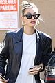 hailey bieber shows off some leg while heading to a meeting 02