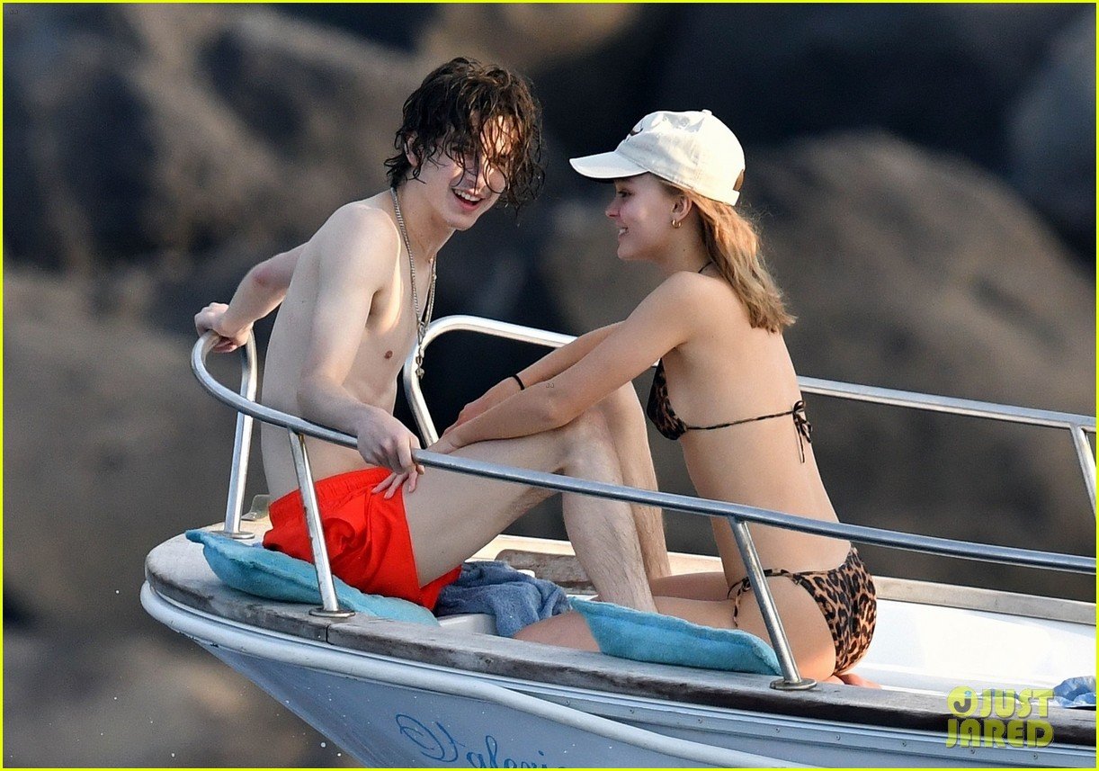 timothee chalamet lily rose depp pda in italy 18