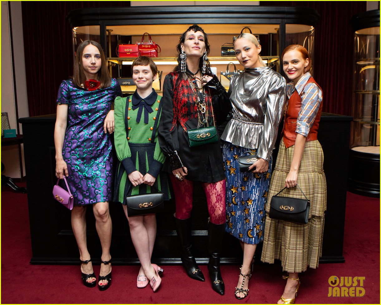Sophia Lillis & Lucy Fry Celebrate Gucci's Zumi Handbag Collection: Photo 1261236 | Lucy Fry, Sophia Lillis Pictures | Just Jared Jr.