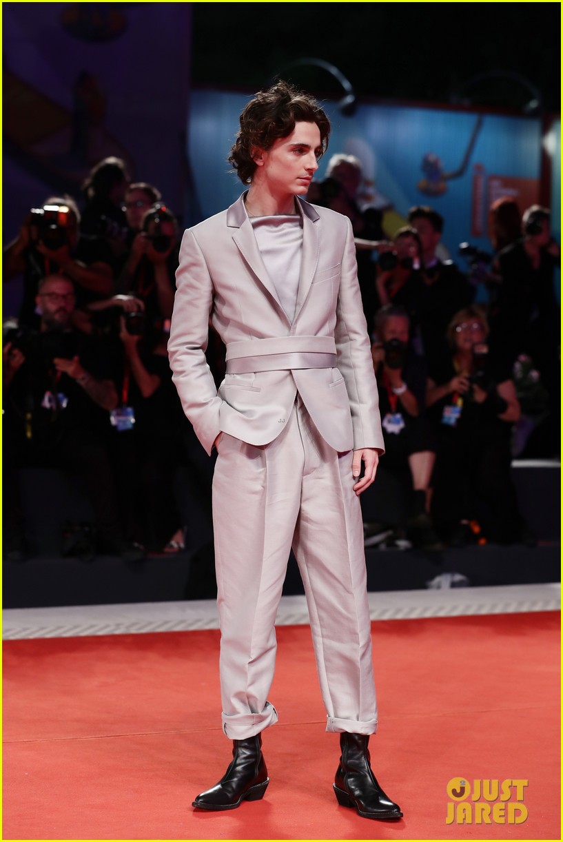 timothee chalamet lily rose depp the king venice premiere 14