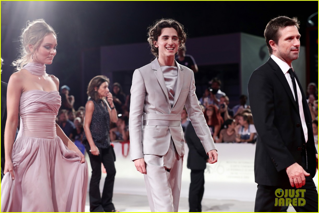 timothee chalamet lily rose depp the king venice premiere 27