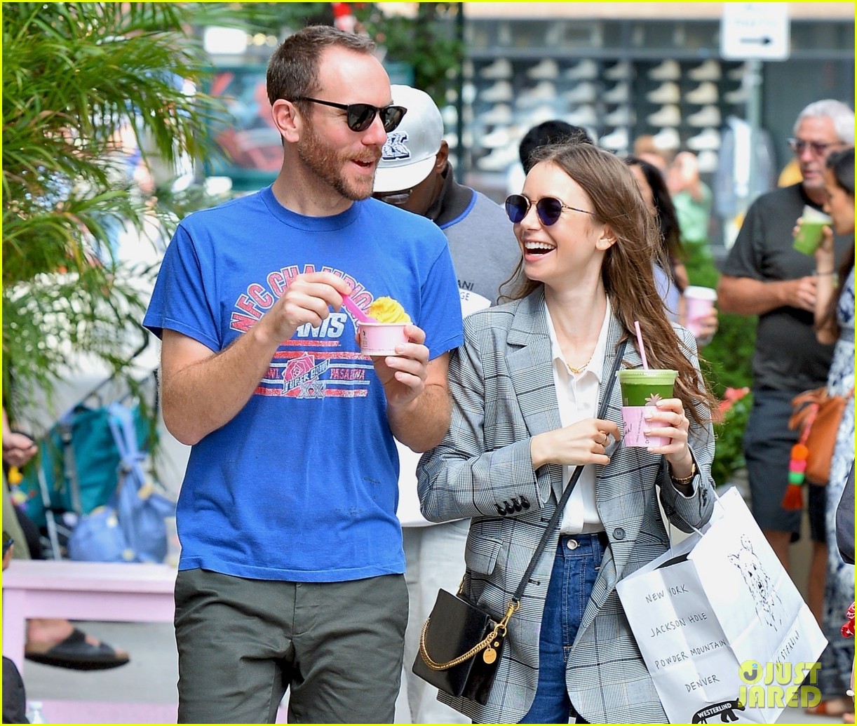lily collins charlie mcdowell nyc day date 06
