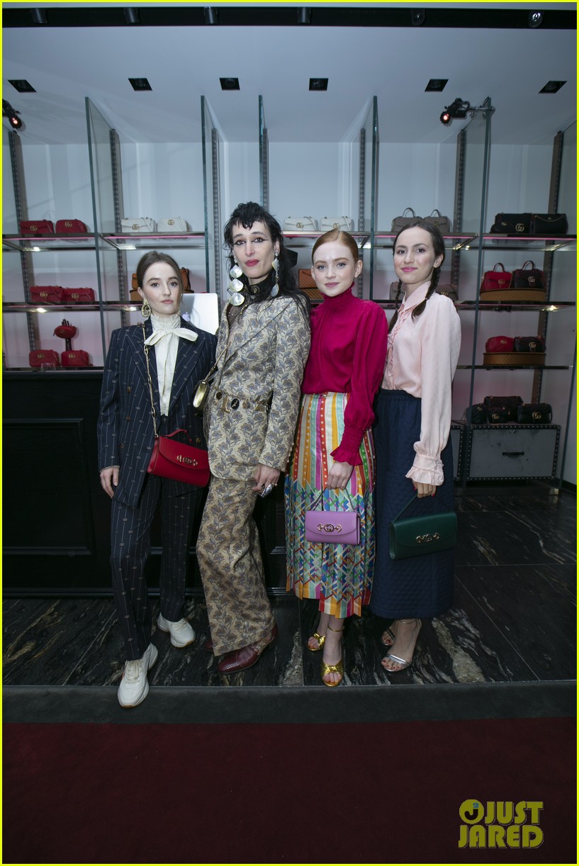 maude apatow sadie sink kaitlyn dever gucci chicago launch 12