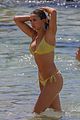 nina dobrev yellow bikini hawaii beach day 04