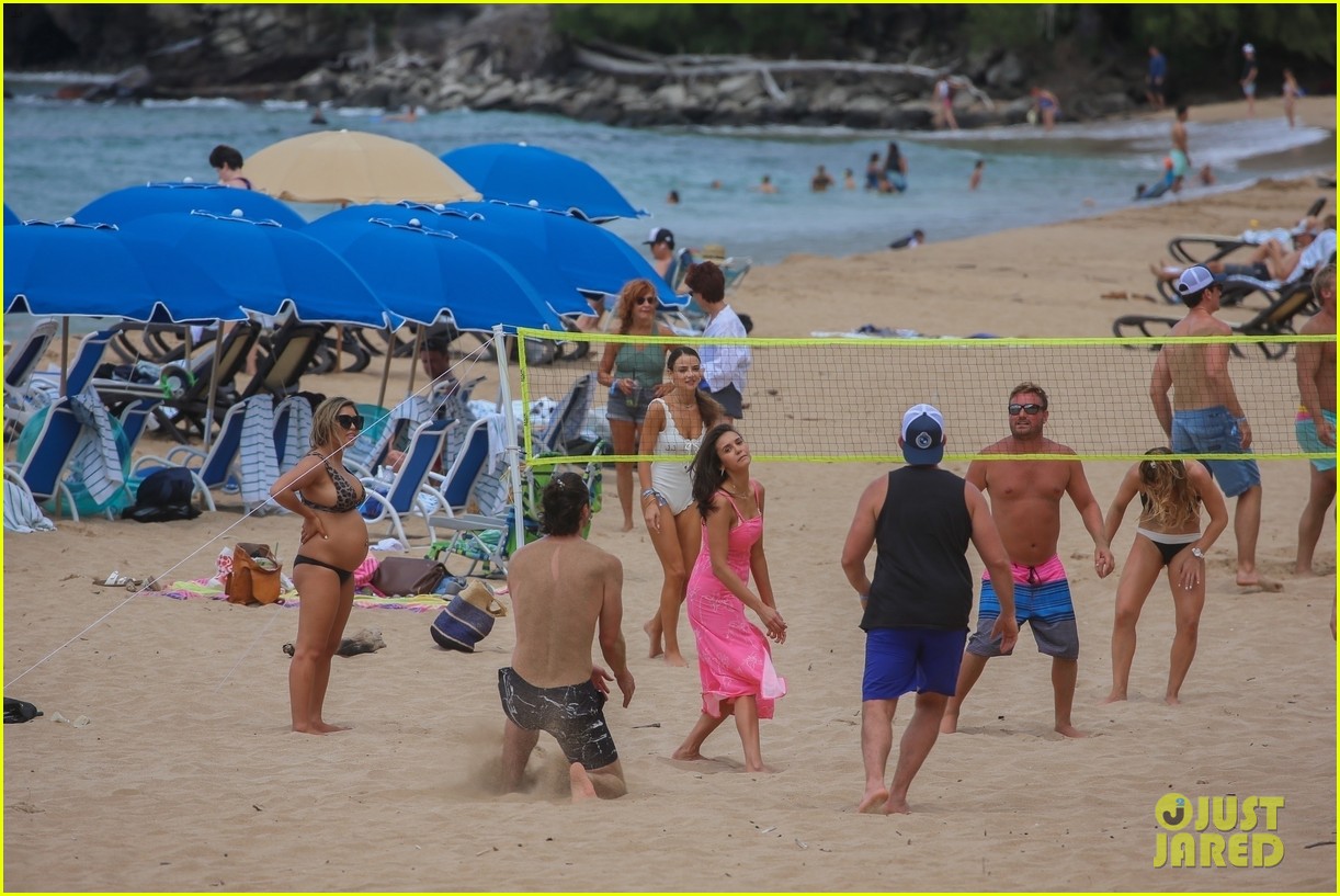 miles teller nina dobrev at the beach hawaii 24