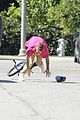 justin bieber falls off unicycle while learning how to ride 30