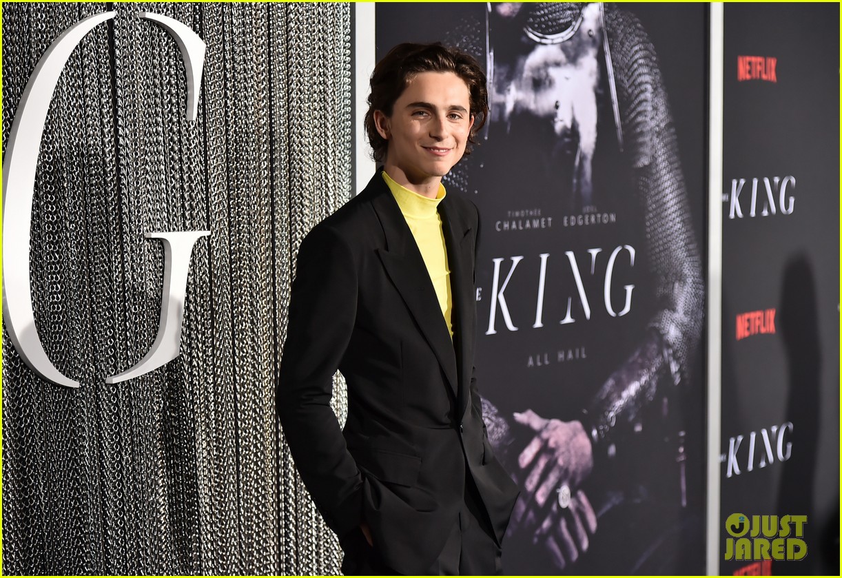 timothee chalamet lily rose depp the king premiere 07