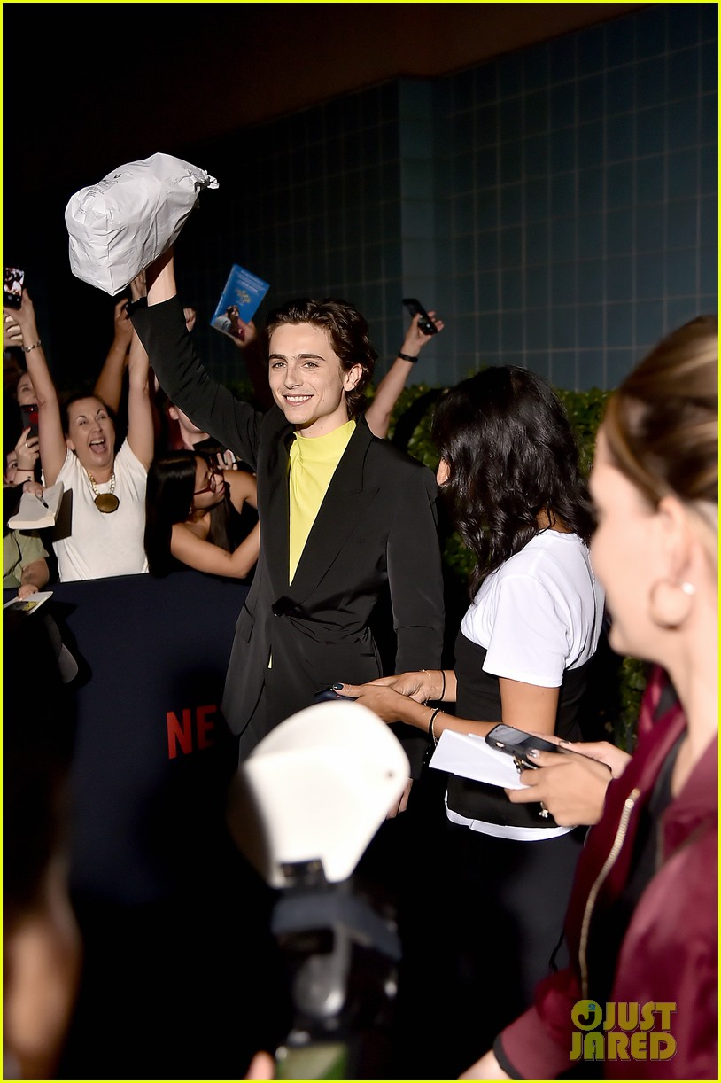 timothee chalamet lily rose depp the king premiere 15