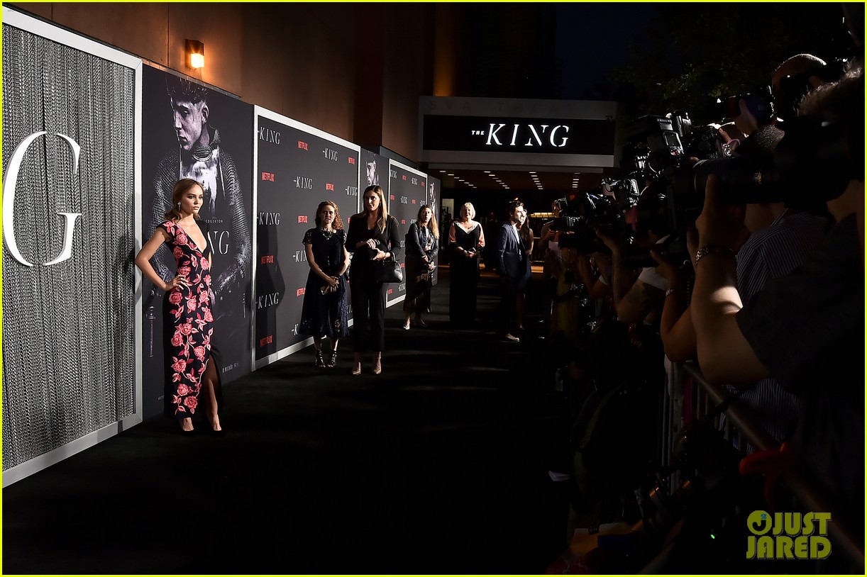 timothee chalamet lily rose depp the king premiere 27