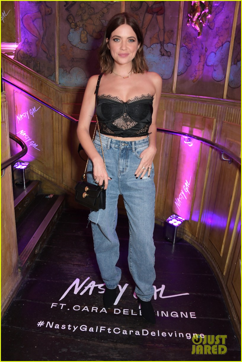 delilah belle shows off new darker hairdo at nasty gal launch with eyal booker 11