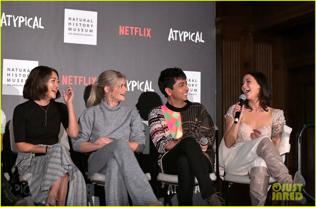 fivel stewart chats up season 3 of atypical at special screening 02