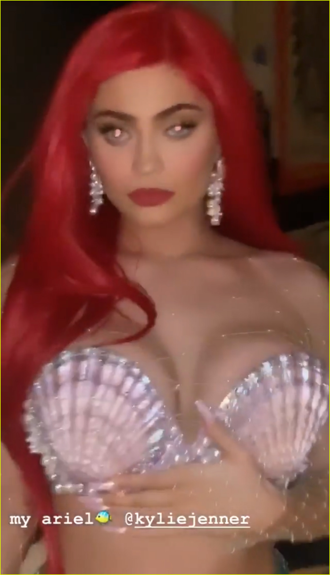 kylie jenner dresses as super sexy ariel from the little mermaid for halloween 07