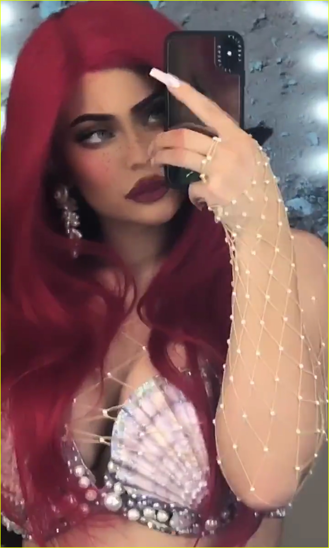 kylie jenner dresses as super sexy ariel from the little mermaid for halloween 08
