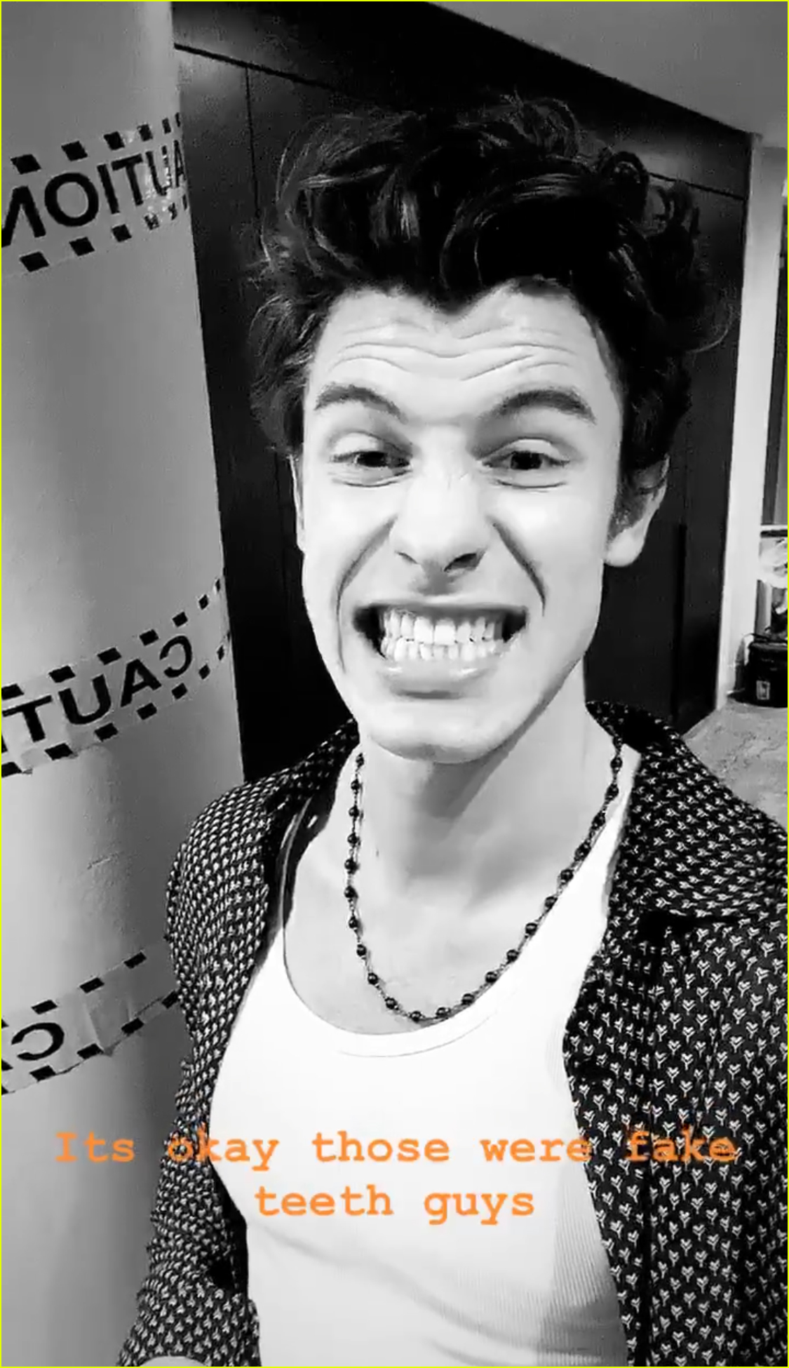 shawn mendes fangs ahead of halloween 03
