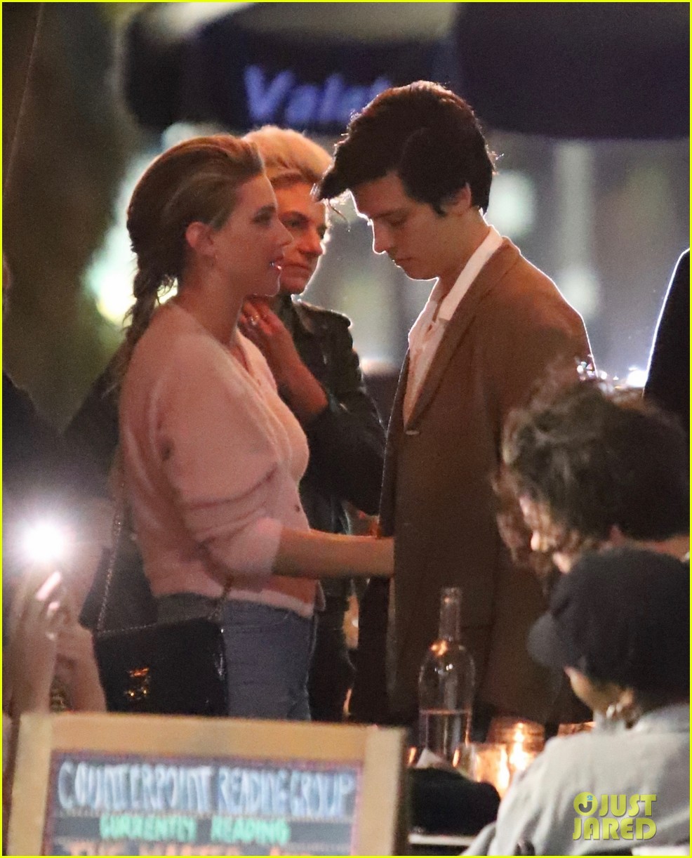 lili reinhart and cole sprouse show some sweet pda at dinner 01