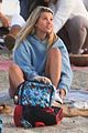 sofia richie practices group meditation on the beach in malibu 02