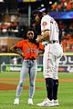 simone biles does backflip before throwing first pitch at world series game 03