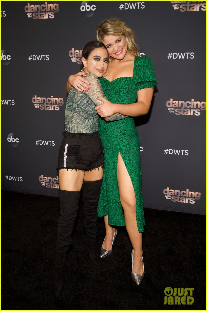 ally brooke reacts to receiving first perfect score on dwts 13