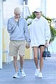 justin hailey bieber hold each other close during day out in miami 04