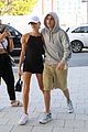 justin hailey bieber hold each other close during day out in miami 08