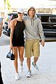 justin hailey bieber hold each other close during day out in miami 11