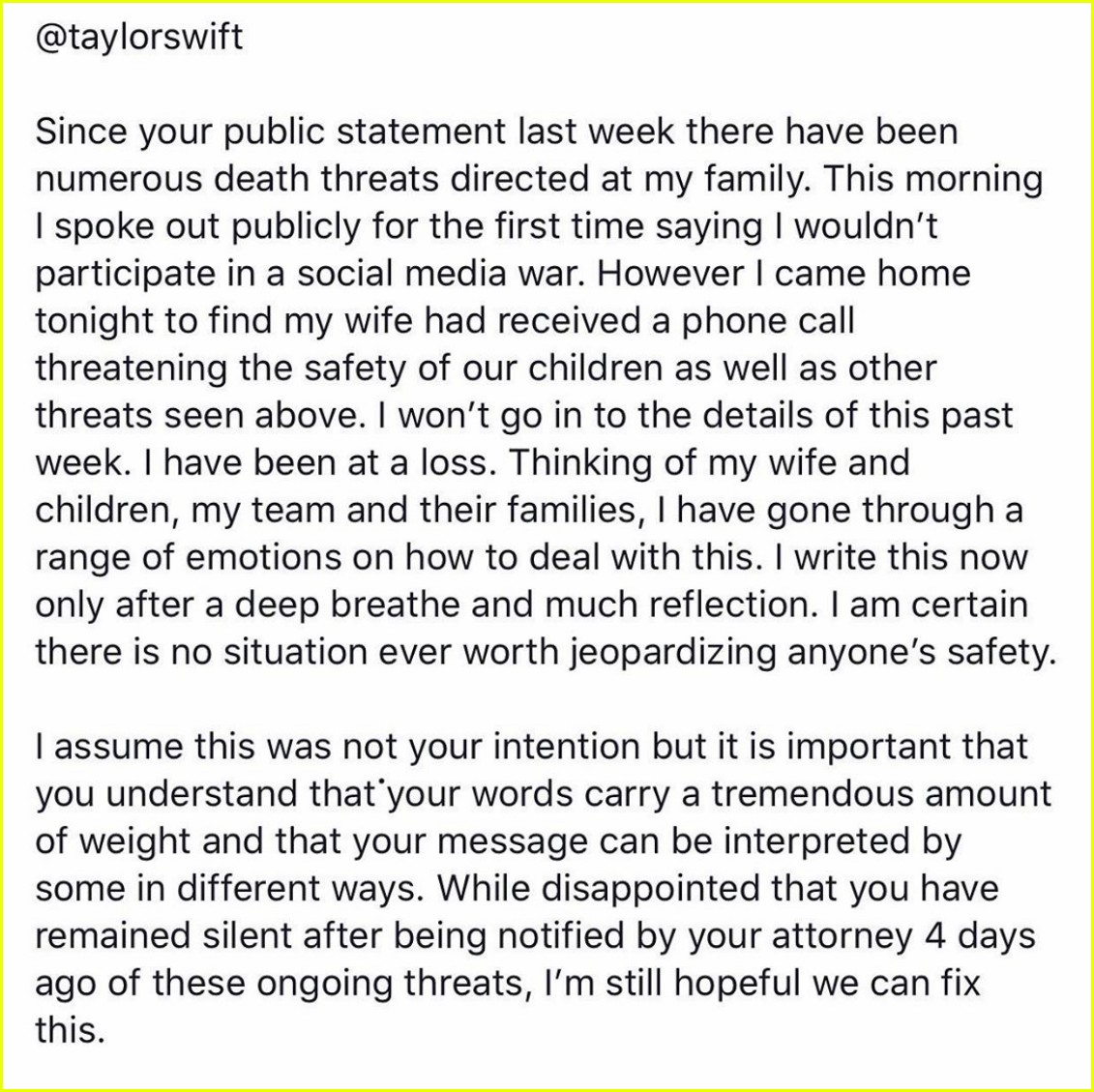 scooter braun letter to taylor swift 01