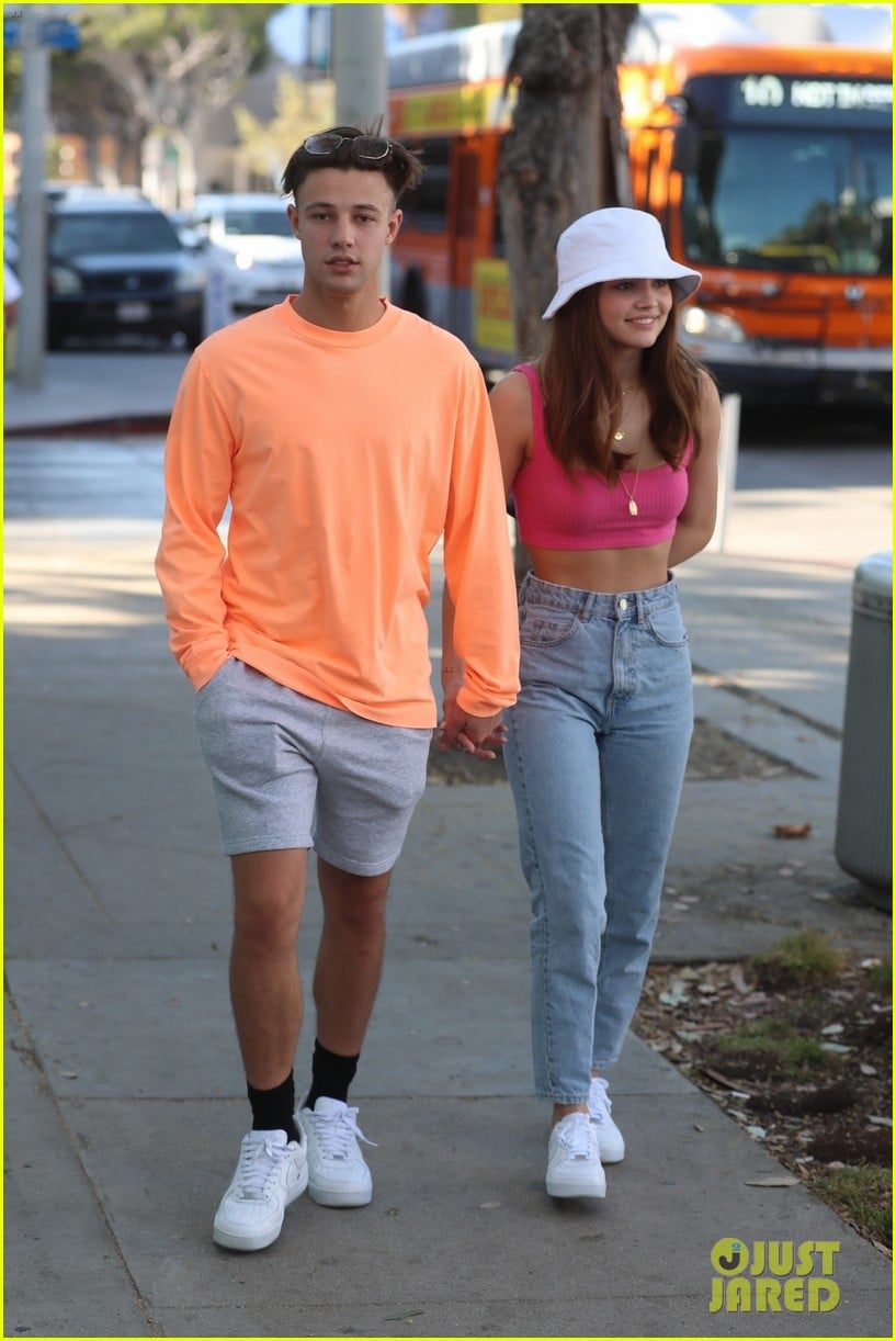 cameron dallas madisyn menchaca hold hands for lunch date 02