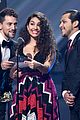 alessia cara heart print suit for latin grammys performance 09