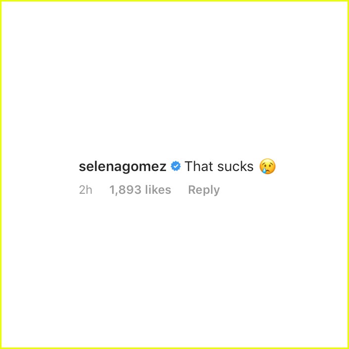 selena gomez comments about bella hadid deleting instagram post 02